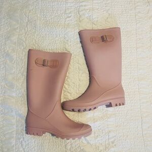 Stylish Pink Women's Rain Boots